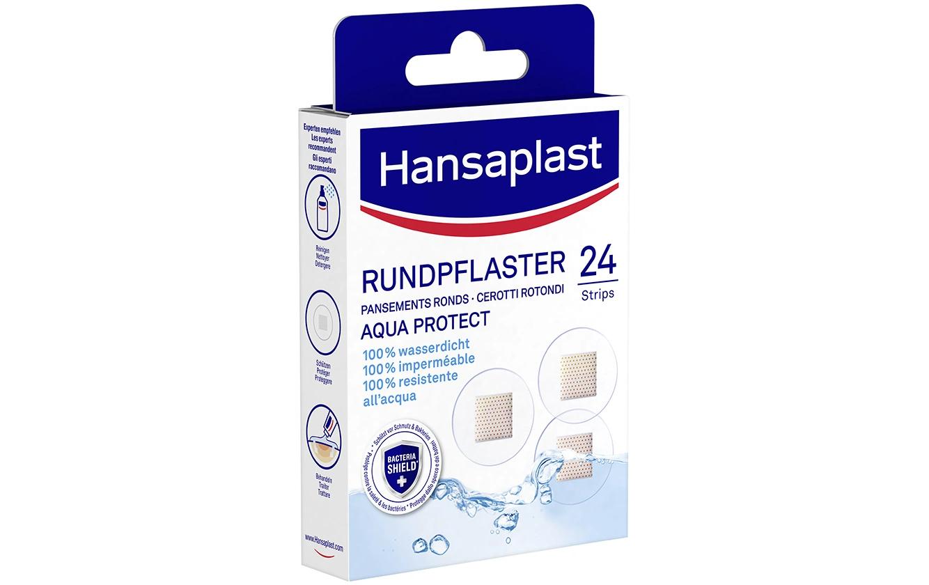 Aqua Protect Rundpflaster 24 StückWasserdichte und atmungsaktive Wundpflaster mit Bakterienschutz für optimalen Schutz