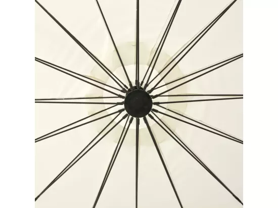Parasol suspendu Blanc 3 m Aluminium