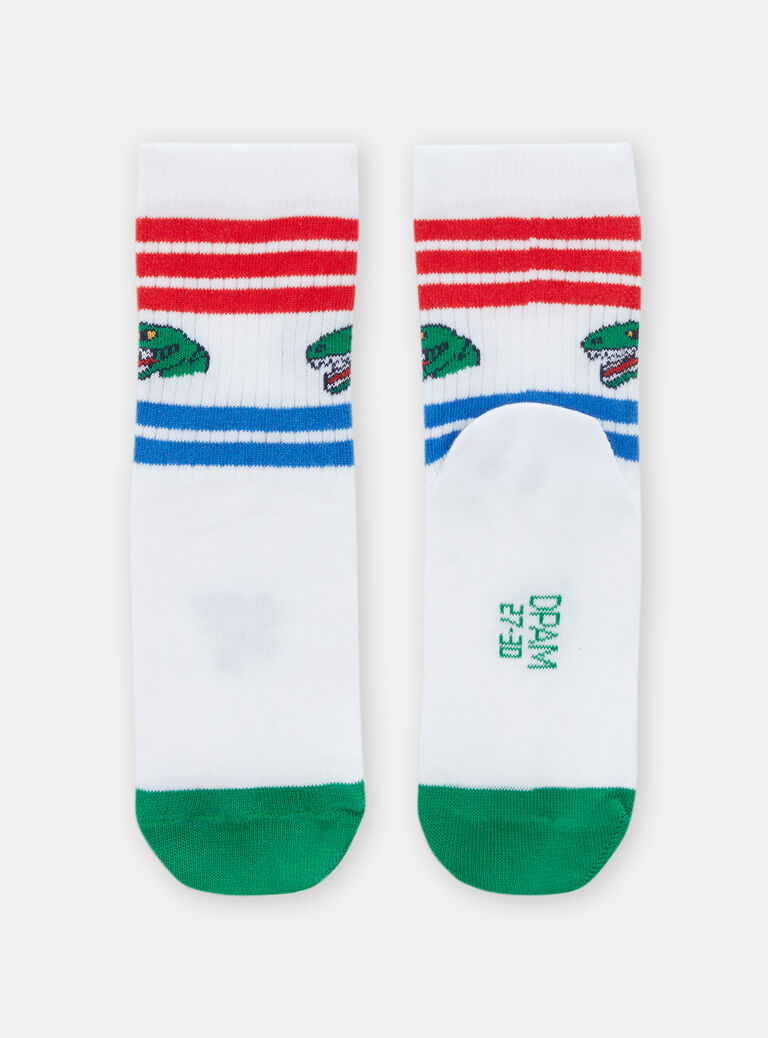 Chaussettes sport à motif dinausore pour garçon