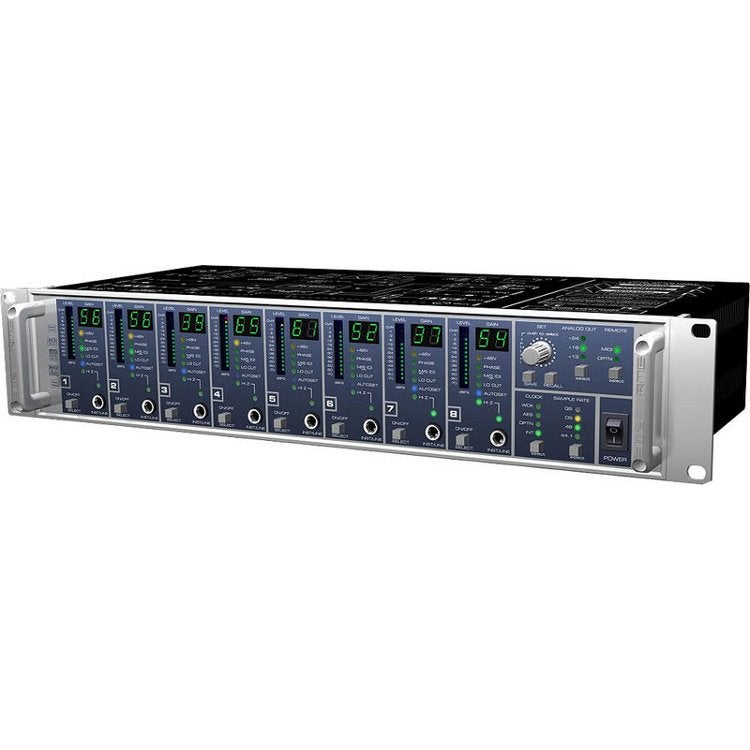 RME Micstasy 8 kanaals voorversterker en AD converter