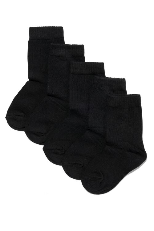 5 paires de chaussettes enfant noir