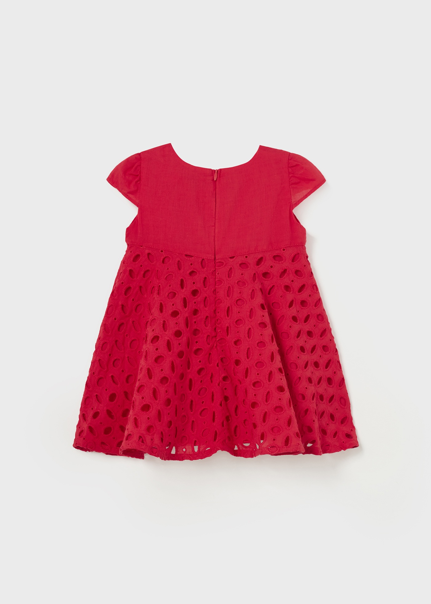 Vestido de algodão perfurado para bebê