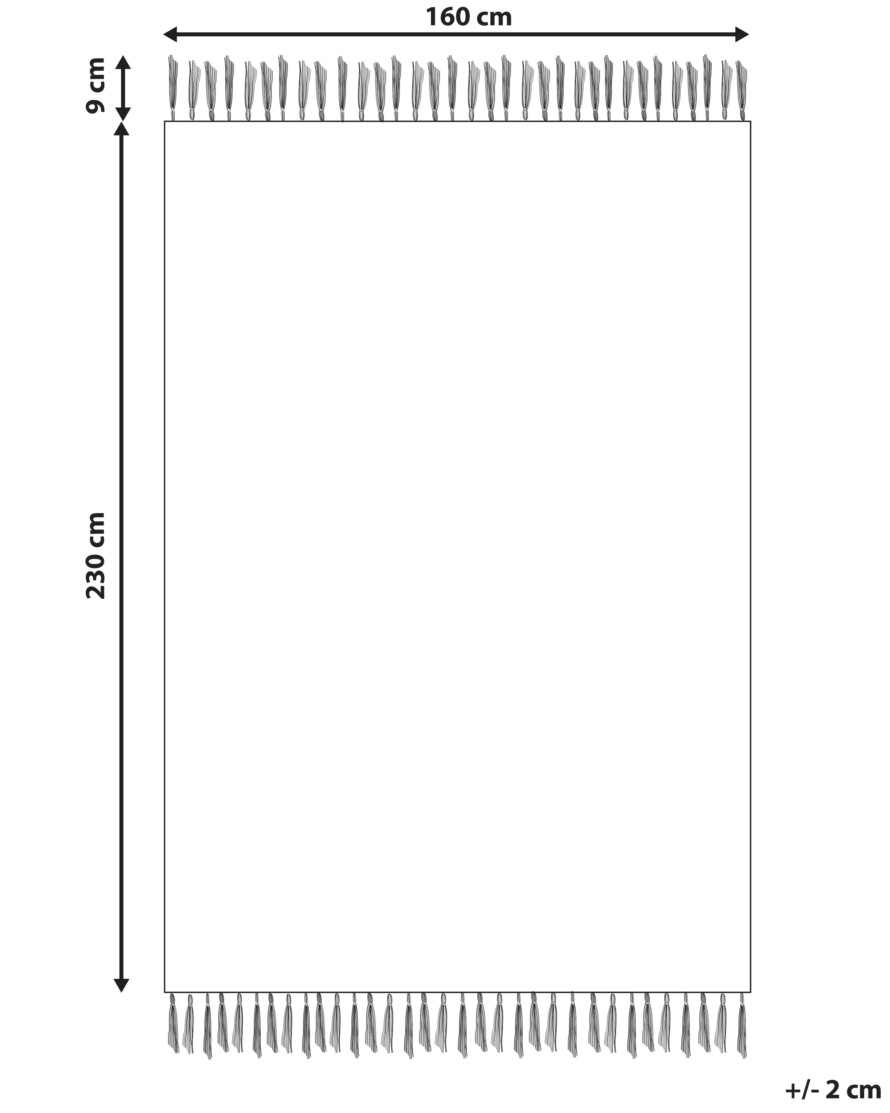Vloerkleed BOYALI Donkergroen 160 x 230 cm Viscose