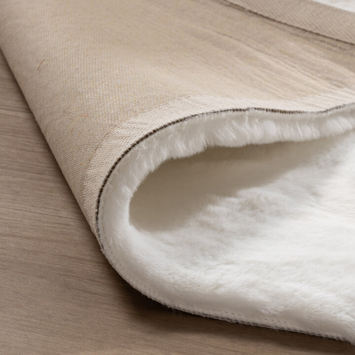 Zacht Hoogpolig vloerkleed - Comfy Supreme Wit