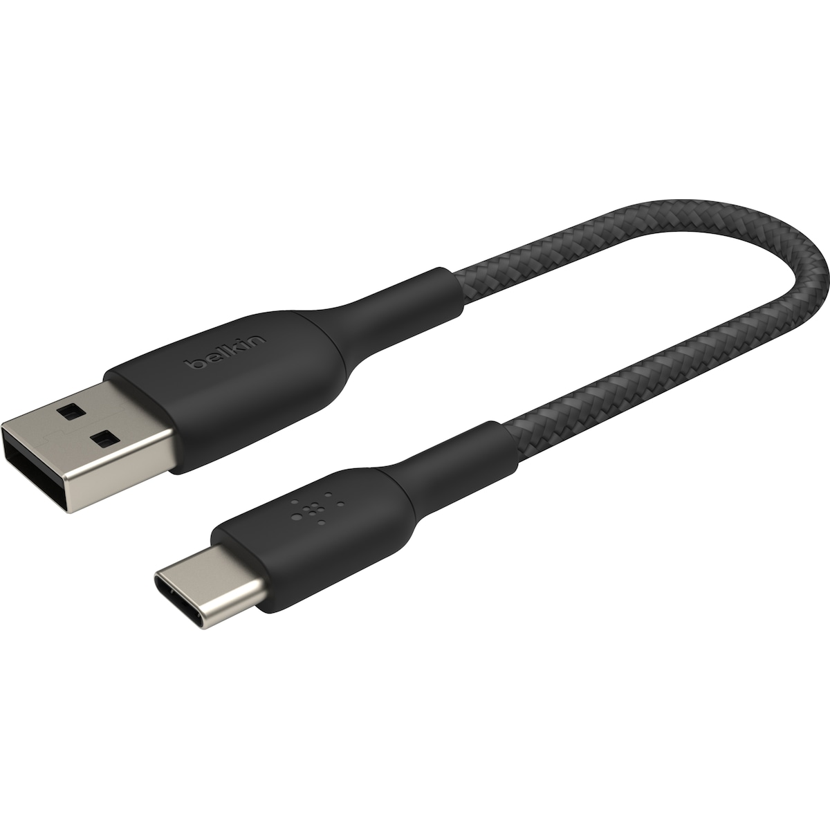 Belkin CAB002BT0MBK, 0,15 m, USB A, USB C, Sort