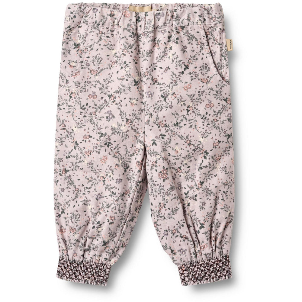 Køb Wheat Lilac Checked Flowers Bukser Lined Sara