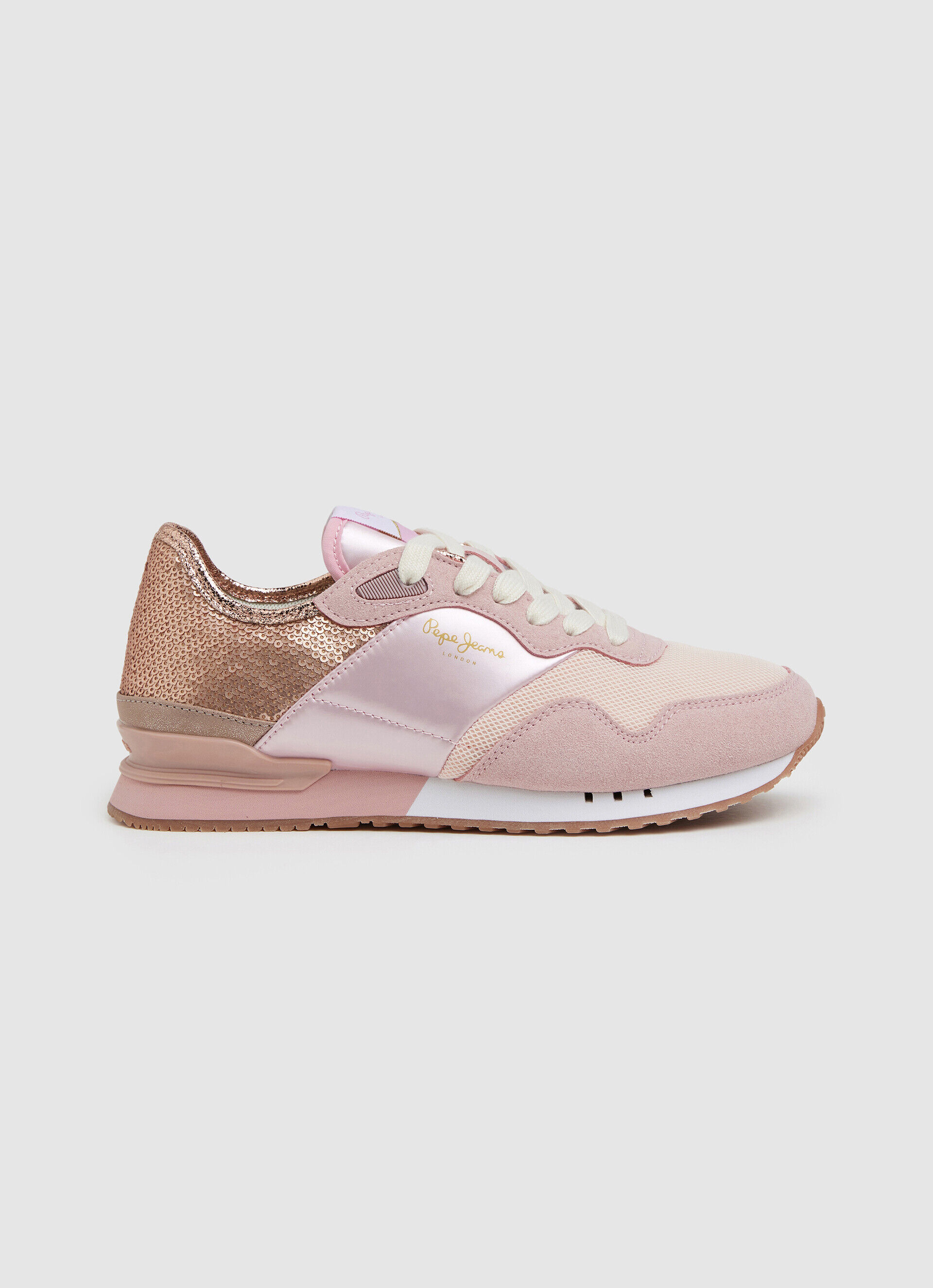 Sapatos combinados London Troy - rosa de fábrica