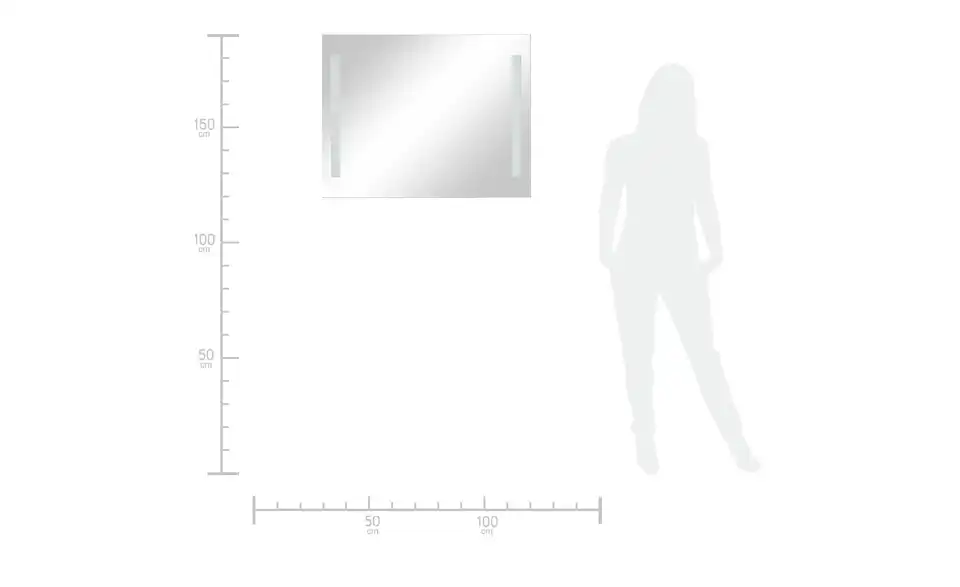 LED Funktionsspiegel Neufeld 90 cm