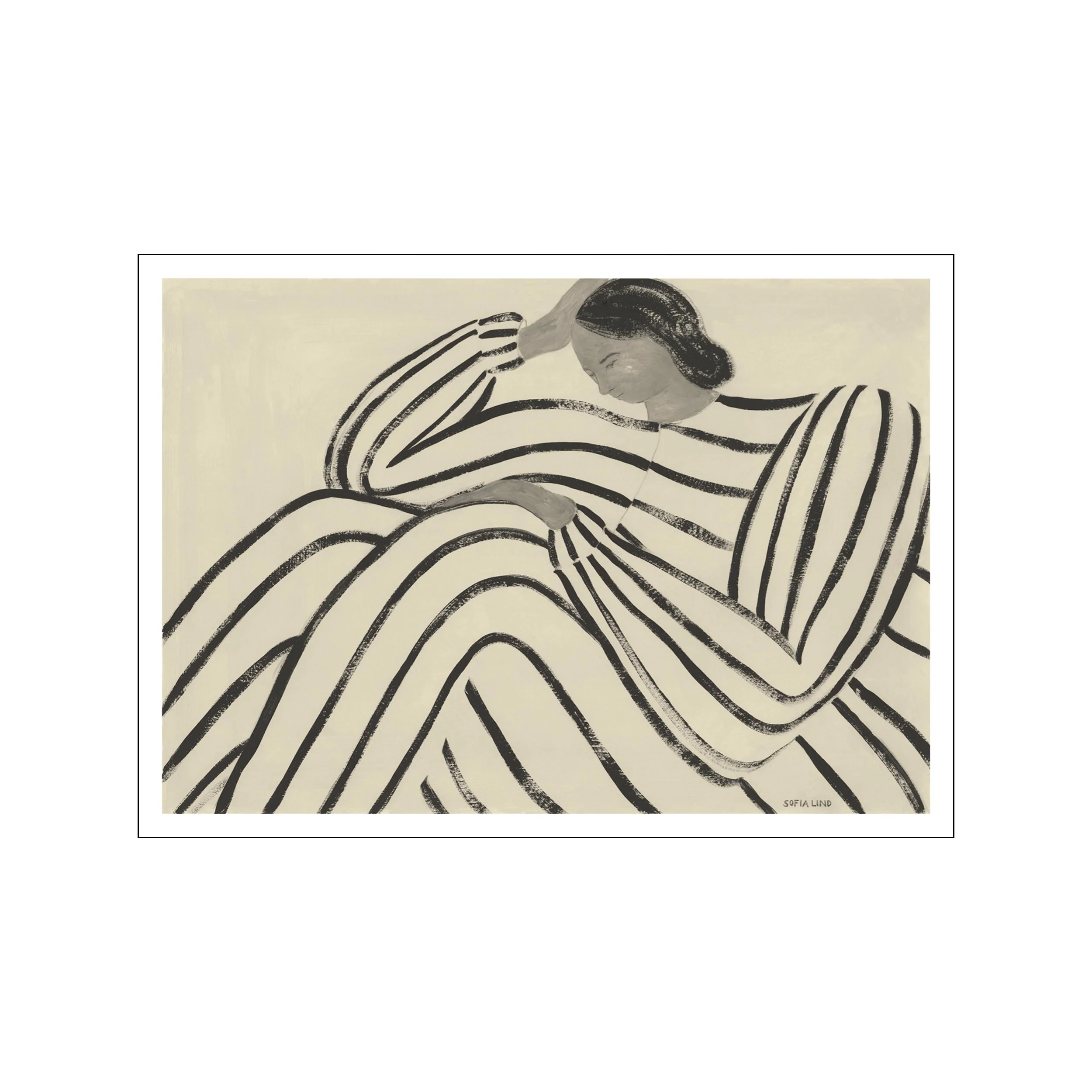 Poster & Frame  The Poster Club x Sofia Lind Waiting plakat - 70x100 cm.
