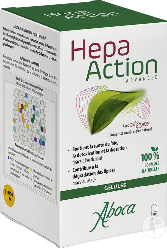 Aboca Hepa Action Advanced Pour La Détoxification Du Foie Et Digestion 50 Gélules