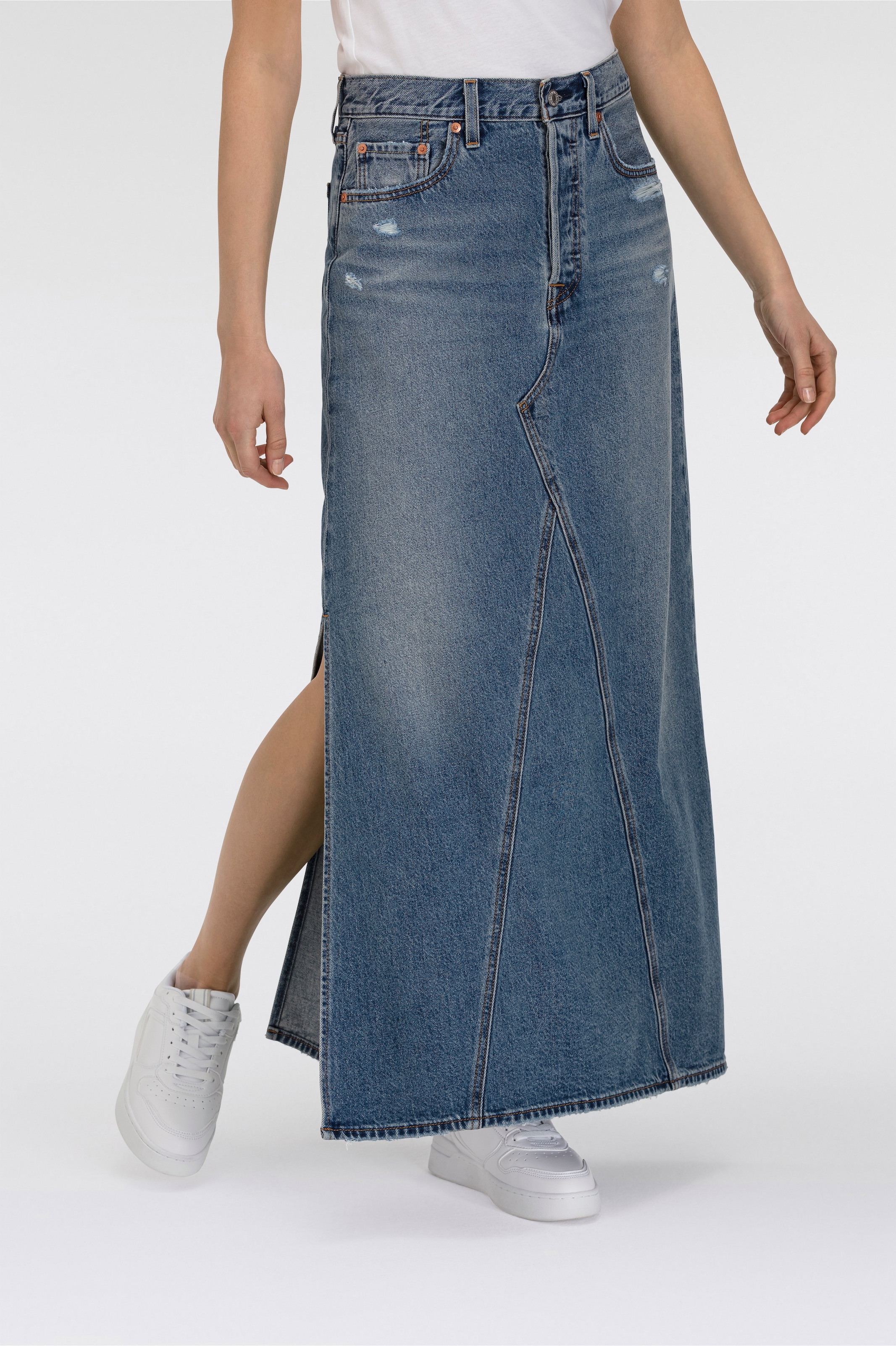 Levi's® Jeansrock »ICONIC LONG SKIRT« im Five-Pocket Style