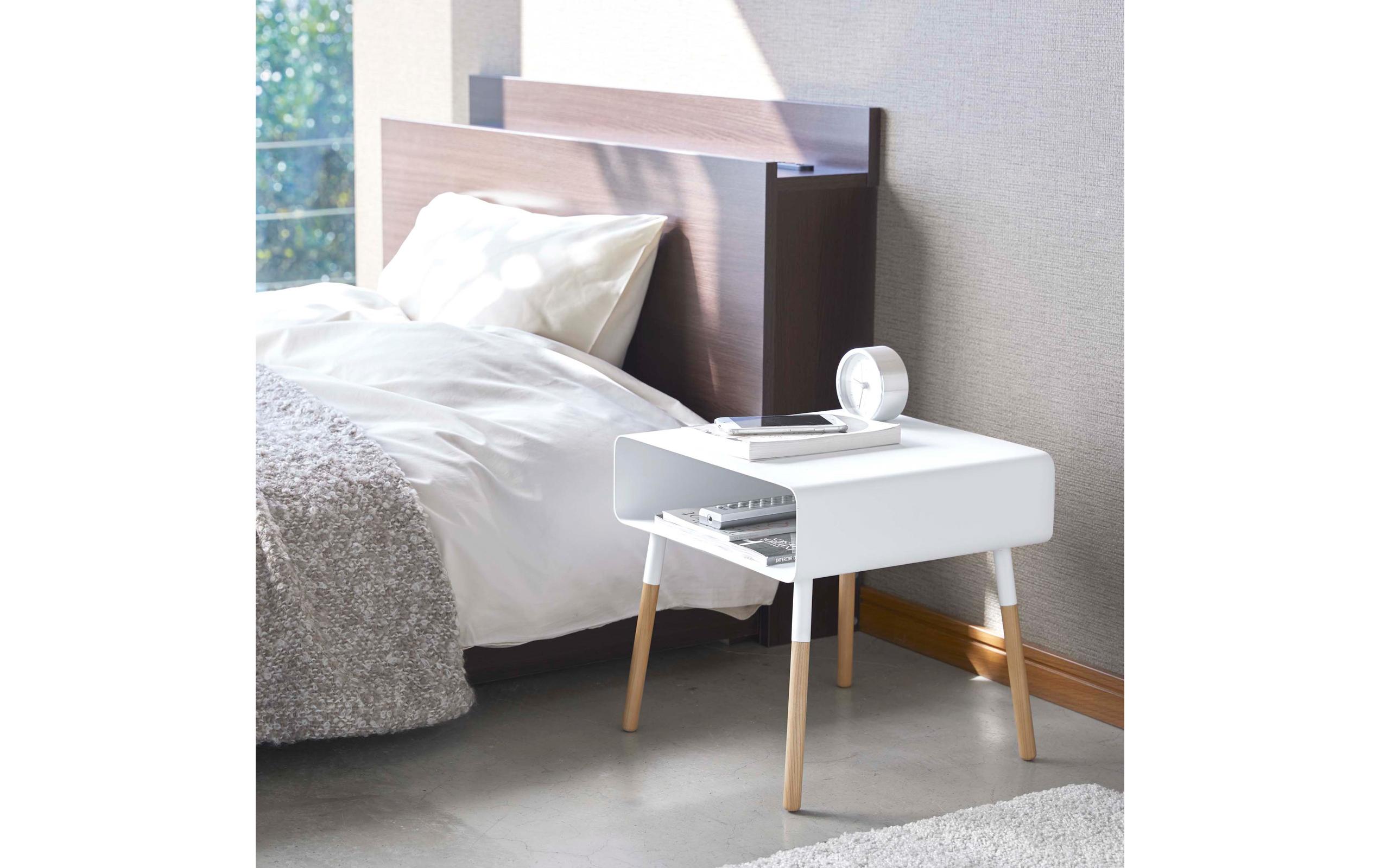 Beistelltisch Plain 35 x 35 cm, Weiss<br>Couchtisch