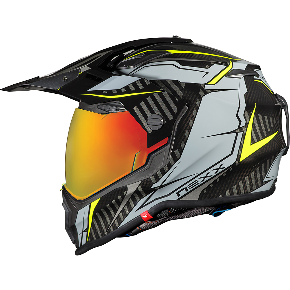 Nexx - Casque X.WRL Atika Noir / Gris / Jaune fluo