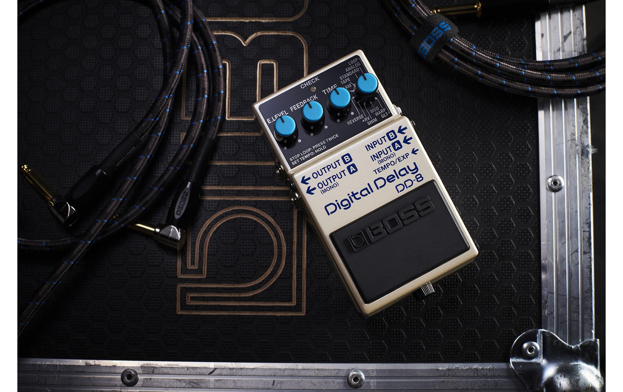 Pedal DD-8<br>Soundvielfalt und maximale Delay-Power