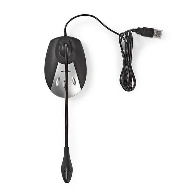 Kablet mikrofon | USB | Sort/grå