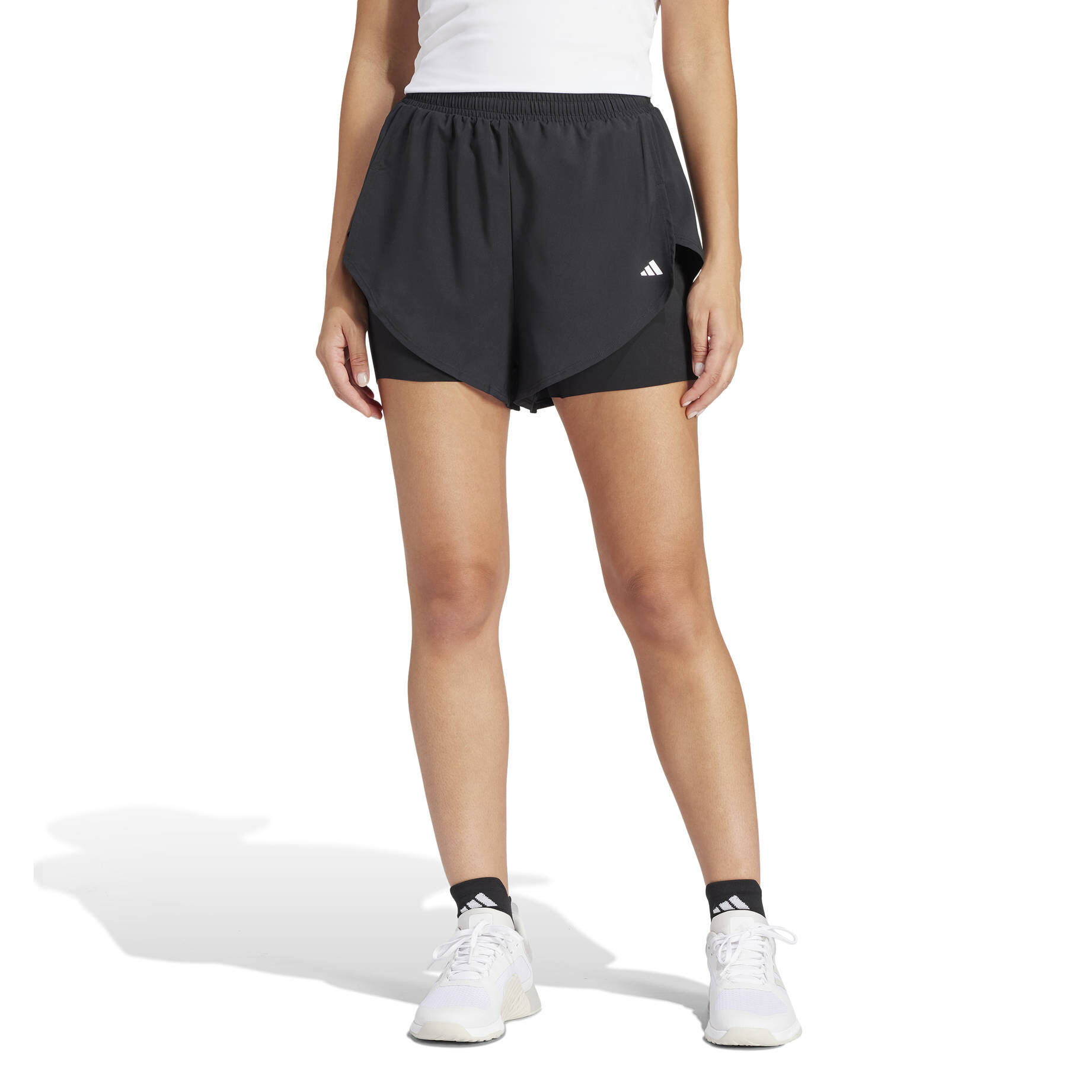 adidas Performance| Damen Trainingsshort  WATER-REPELLENT DESIGNED FOR TRAINING 2IN1SH
