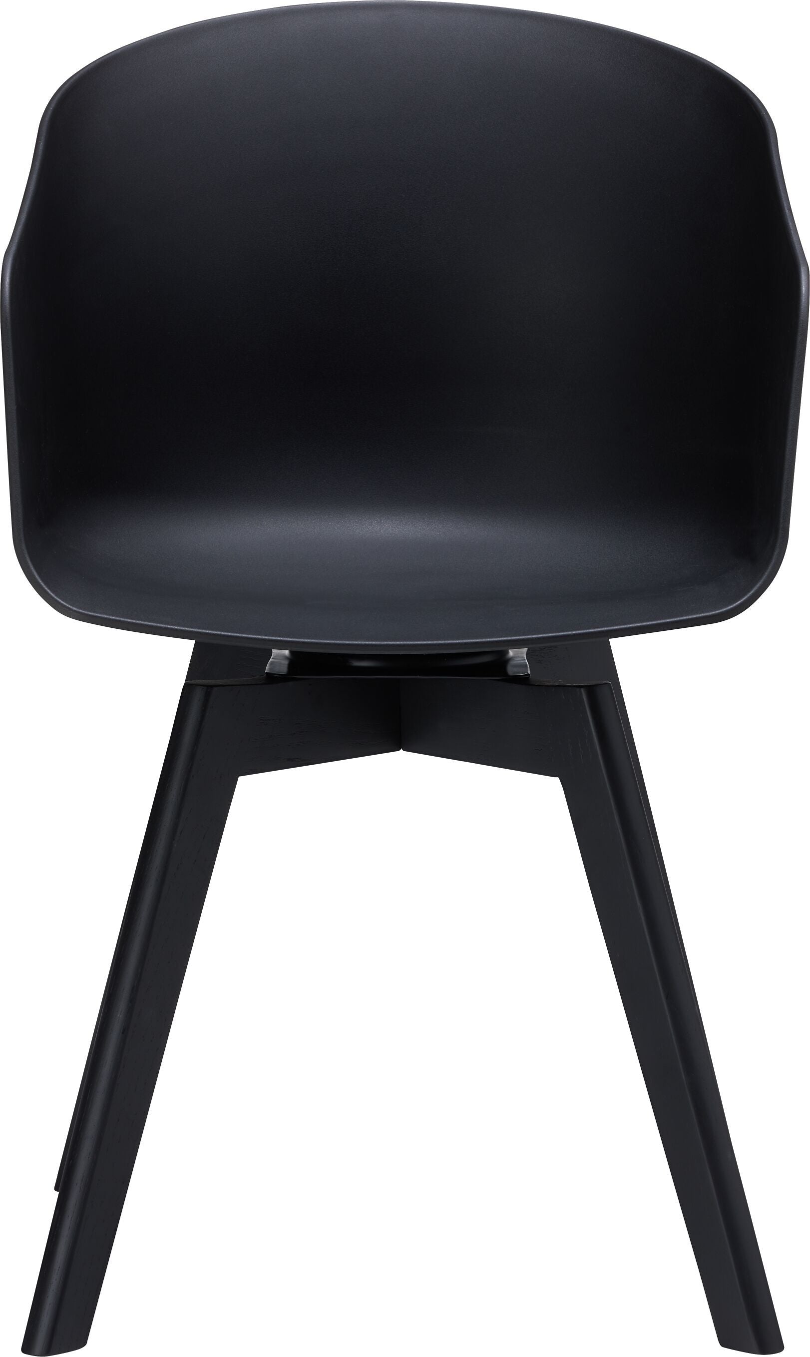 GIANNI m.AL Kunst. schwa, Drehfuss schwa - Schwarz / B: 52.0 cm x T: 55.0 cm x H: 83.5 cm
