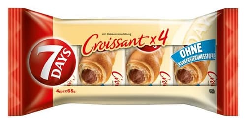 7Days Croissants Kakao 4er