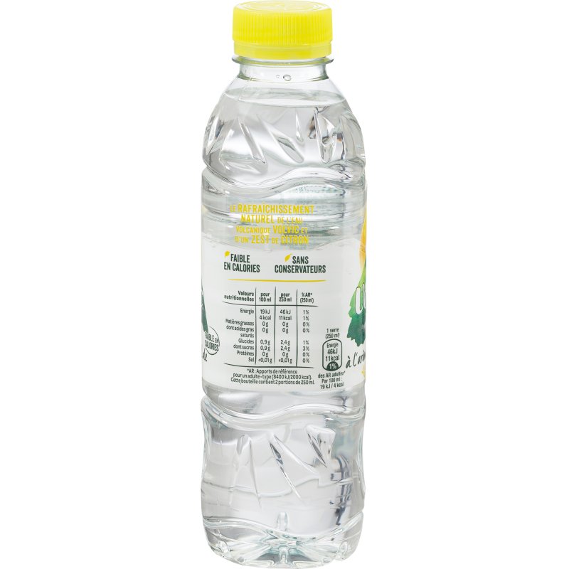 Eau Volvic Zest citron 50 cl - 24 bouteilles