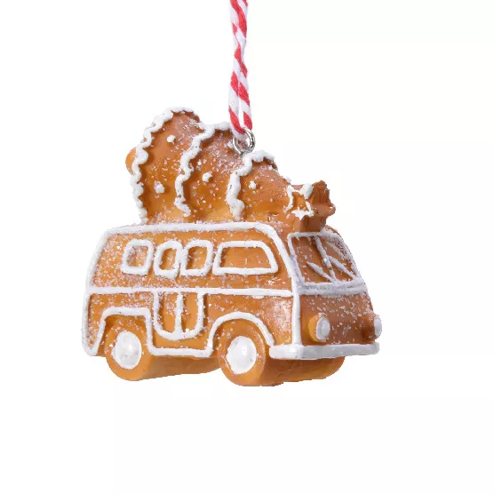 Van de Noël à suspendre (H7 cm) Pain d'épices gourmand