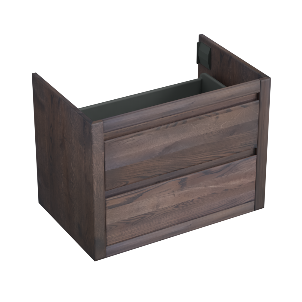 Forzalaqua Gela badmeubel 100cm charcoal met Palermo wastafel graniet gekapt met 2 kraangaten