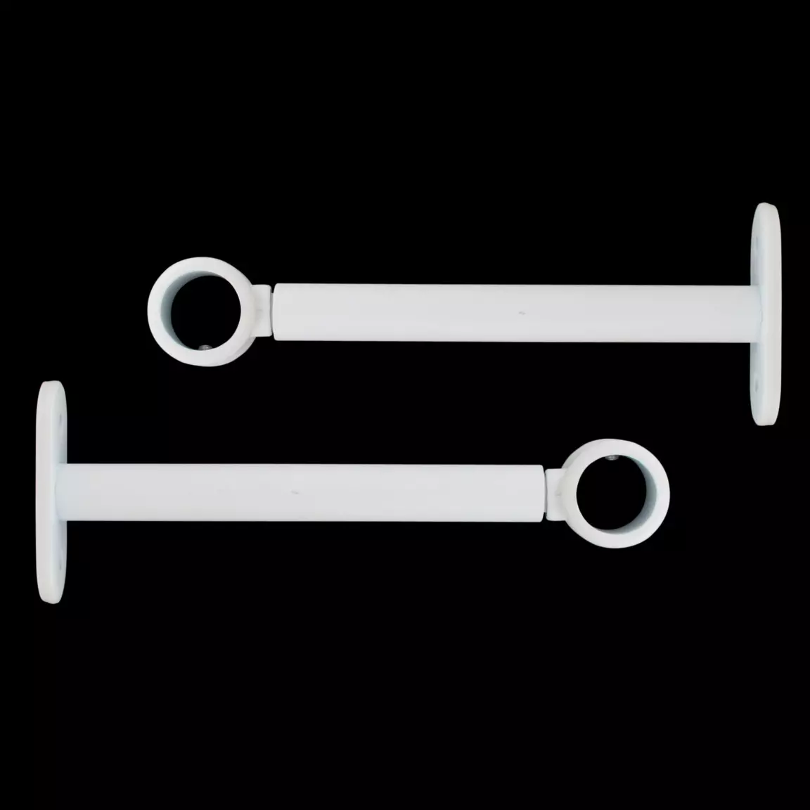 Lot de 2 supports tringles extensibles (L150 - L190 / D20 mm) Jim Blanc mat