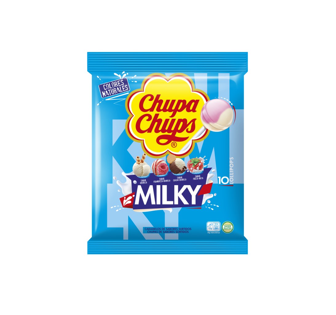 CHUPAS CHUPA CHUPS MILKY 10UN 120G