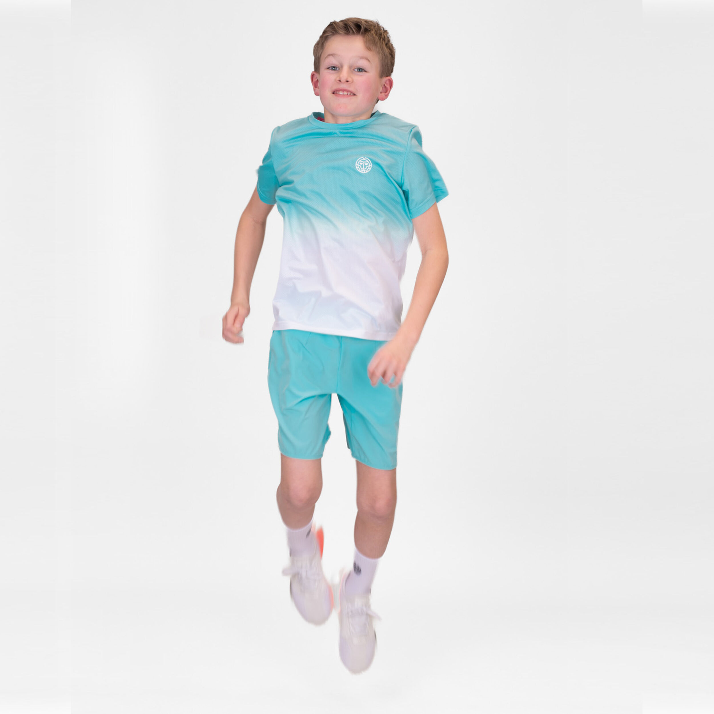 BIDI BADU Crew Gradiant T-shirt Garçons - Turquoise , Blanc