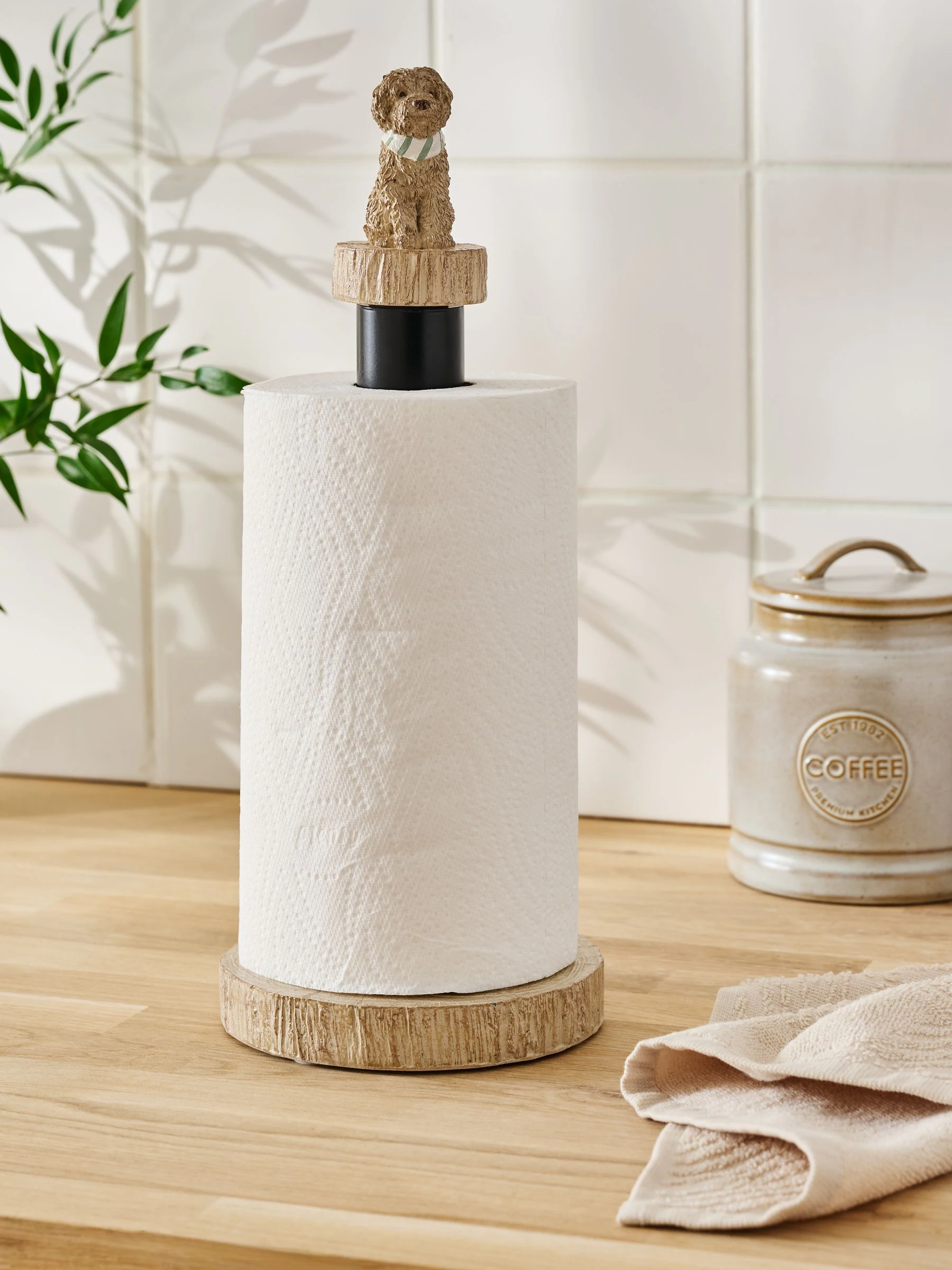 Labradoodle Kitchen Roll Holder
