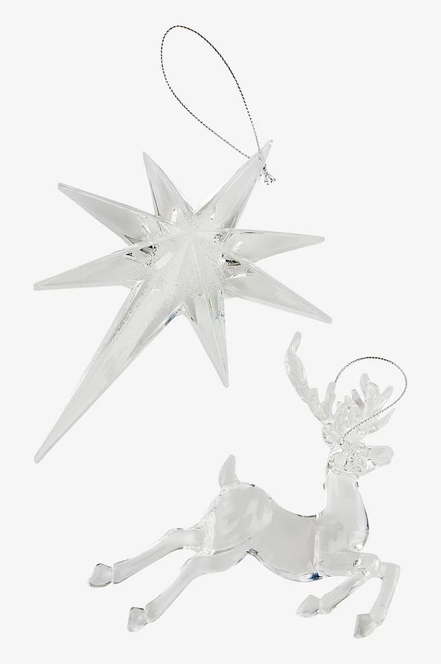 REINDEER julepynt 4-pakning