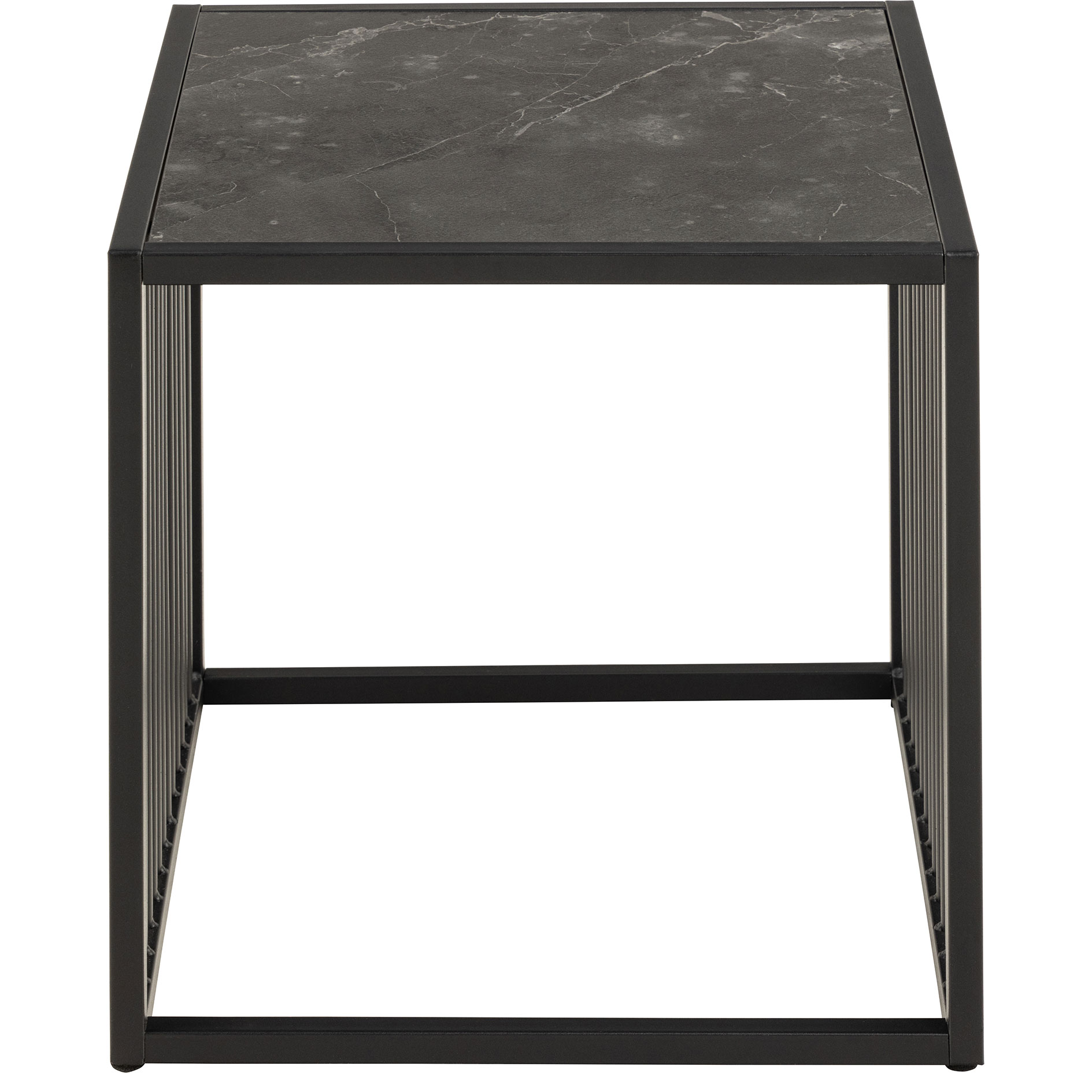 Beistelltisch STRINGTON - Marmoroptik-schwarz - 40 cm