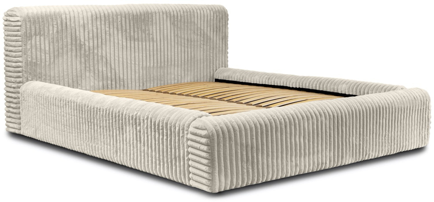 Trae Mobler Hana 140 x 200 cm Gestoffeerd Bed Creme