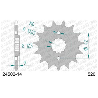 Kit chaine AFAM 520 Type Acier Origine