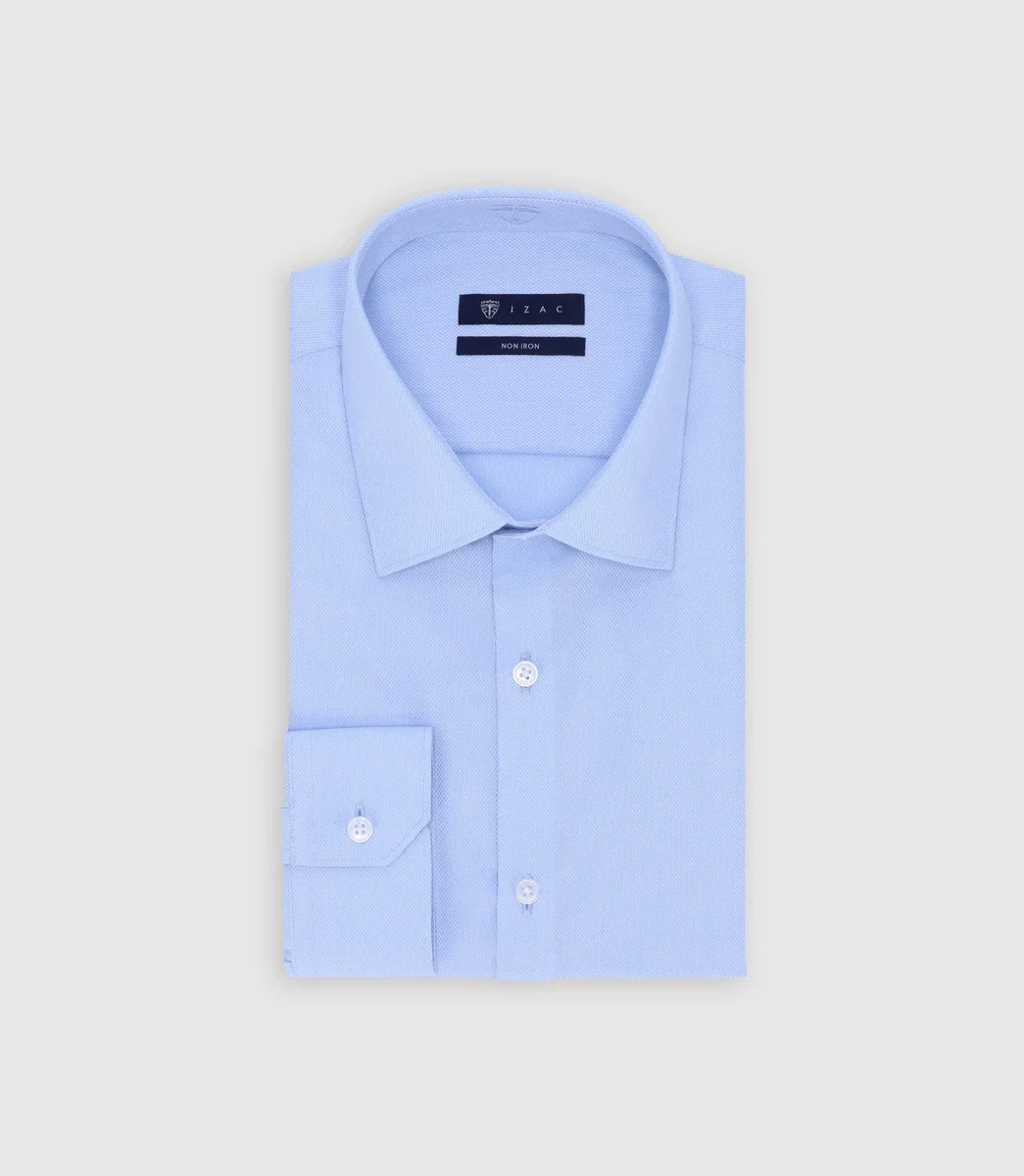Chemise infroissable ciel