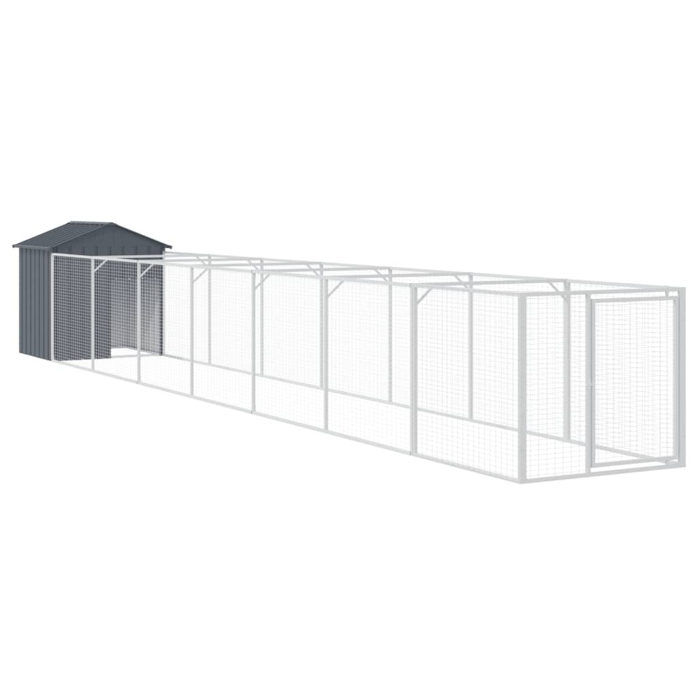 Niche pour chien avec toit anthracite 117x813x123 cm