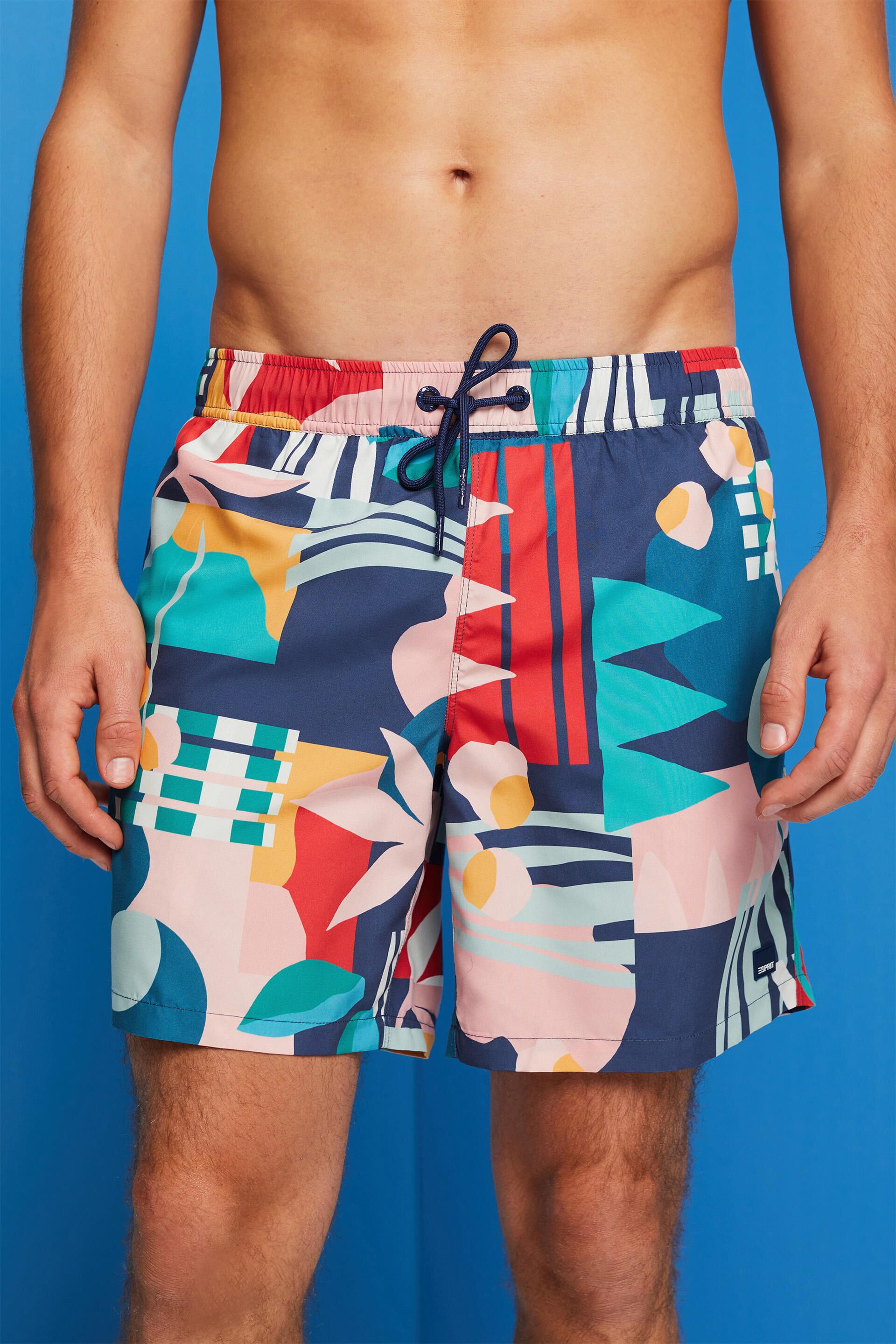 Short de bain à motif all-over