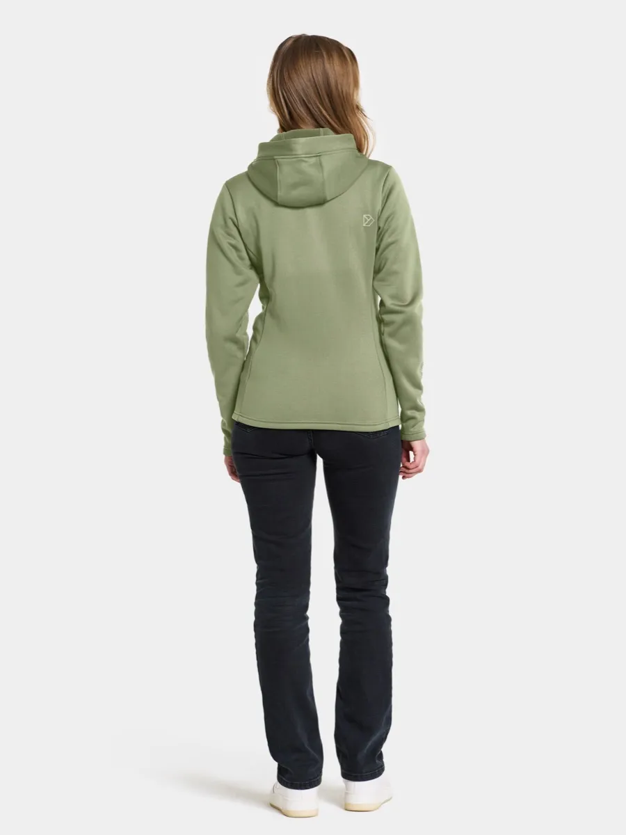 Didriksons Women's Anneli Full Zip 2 Light Moss