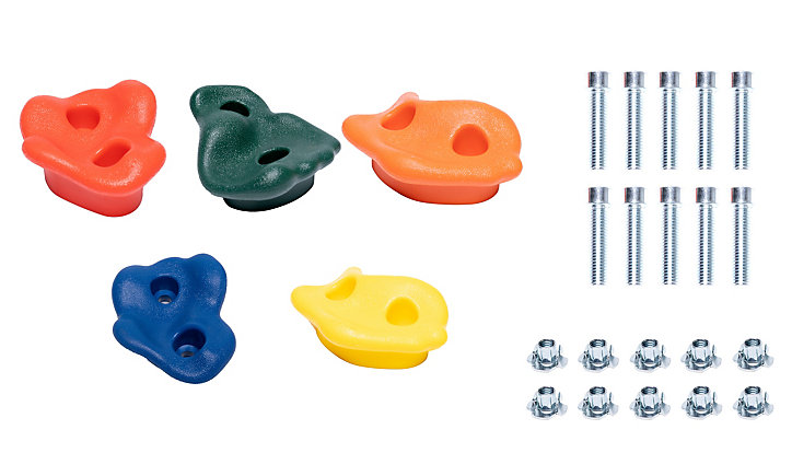 Pierres de grimpe pour aire de jeux x5 pour aire de jeux section carré