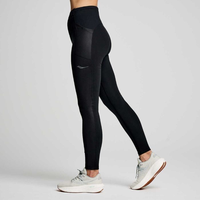 Saucony Dame Lange tights Hurricane Tights Sort