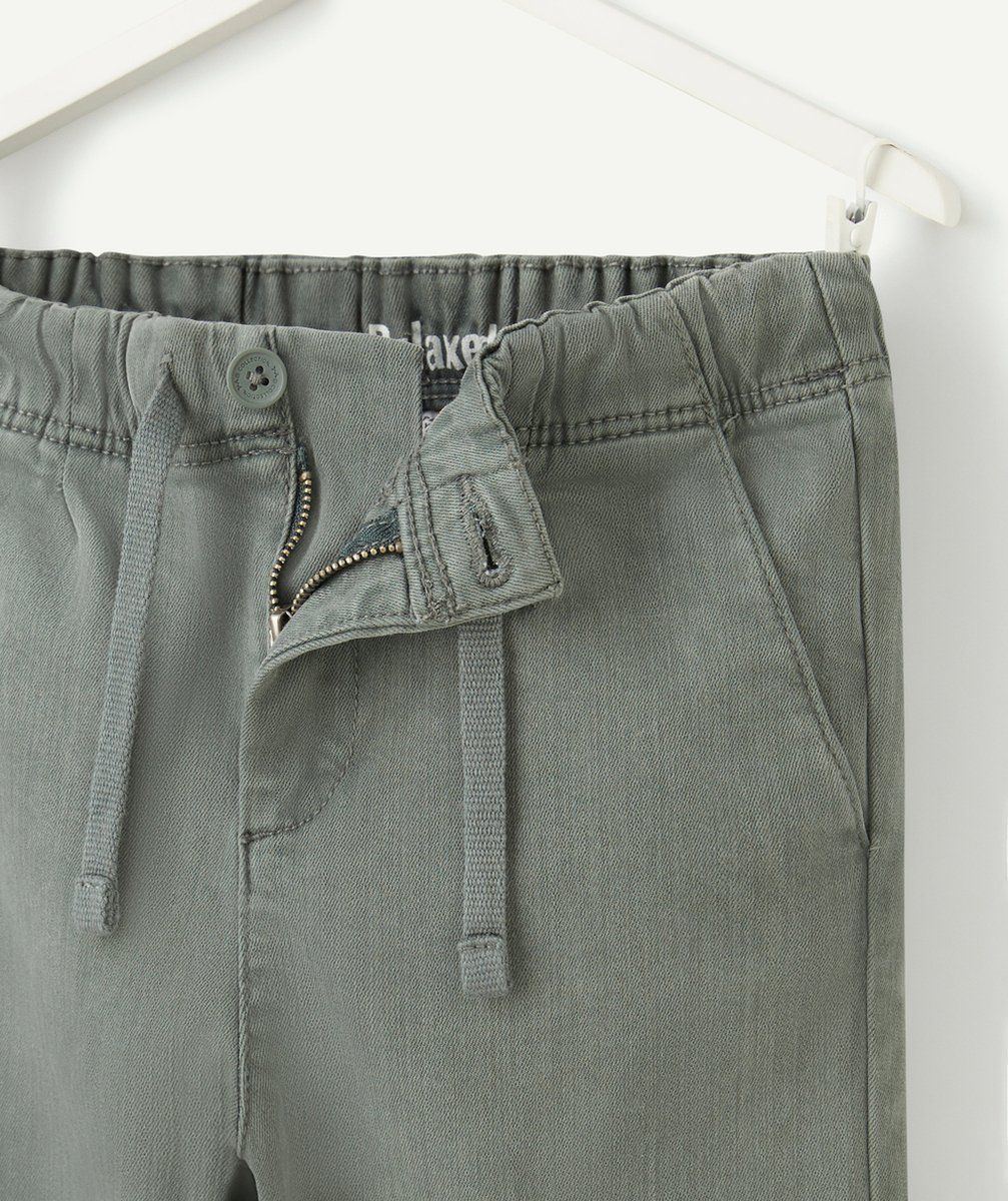 PANTALON RELAX GARÇON EN VISCOSE RESPONSABLE VERT