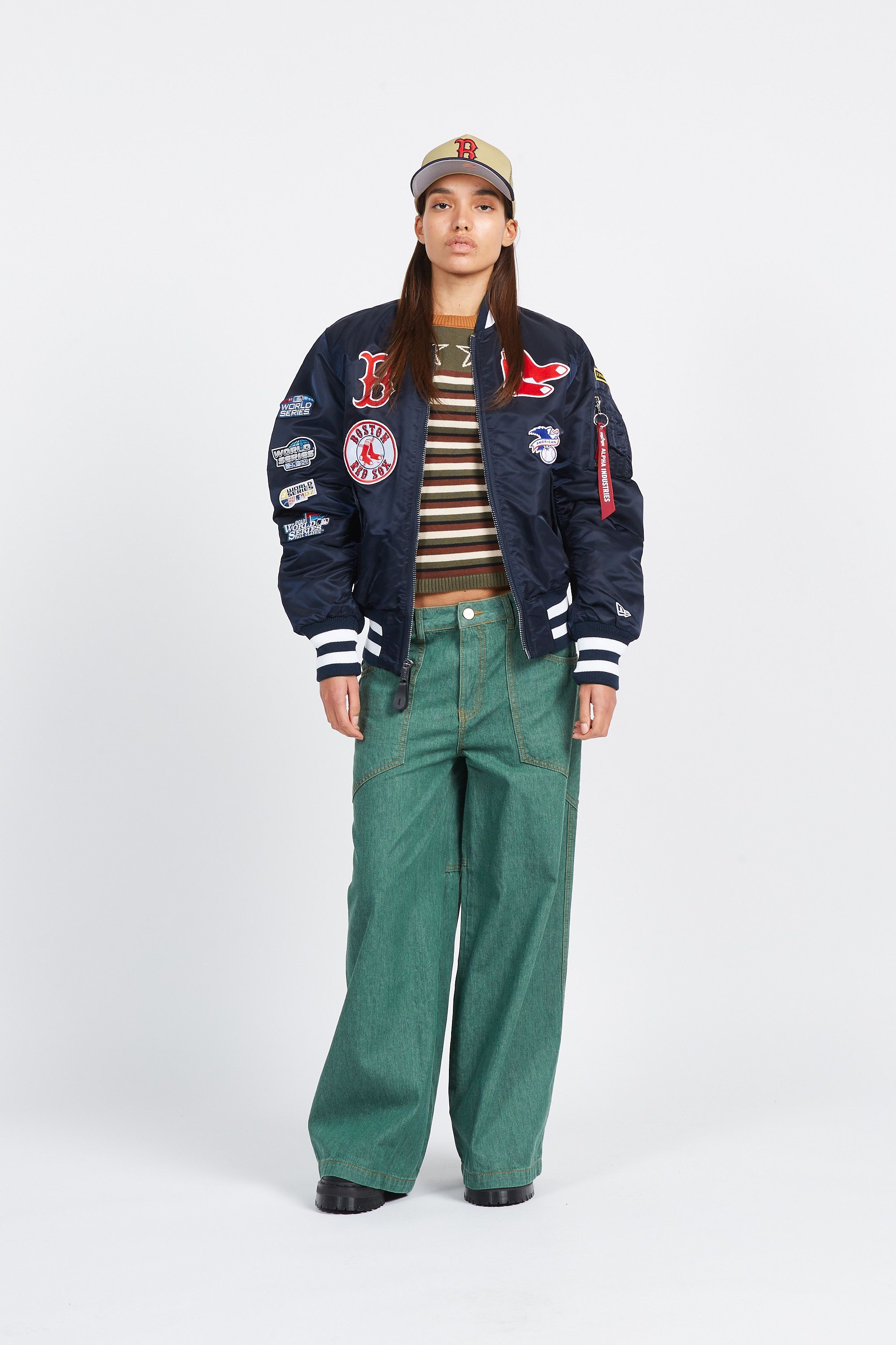 NEW ERA Bomber MA-1M  BOSTON RED Bleu