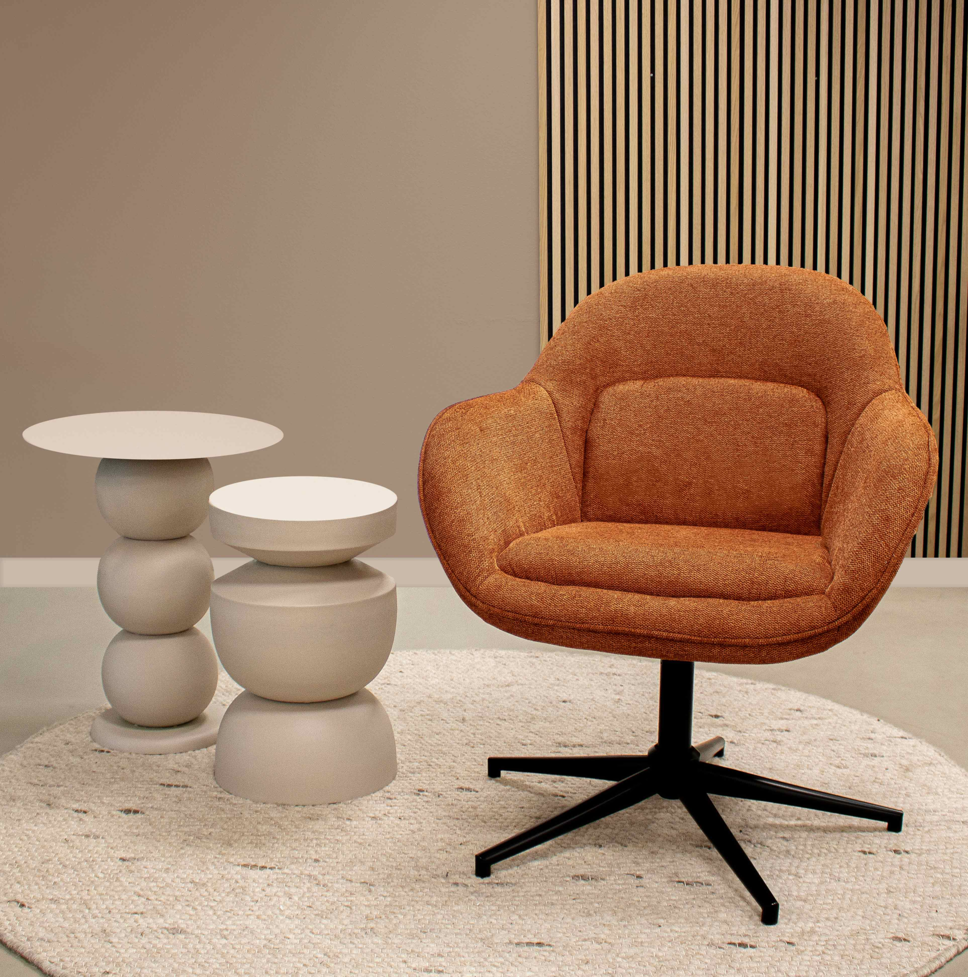 Kick bijzettafel Cis - Beige