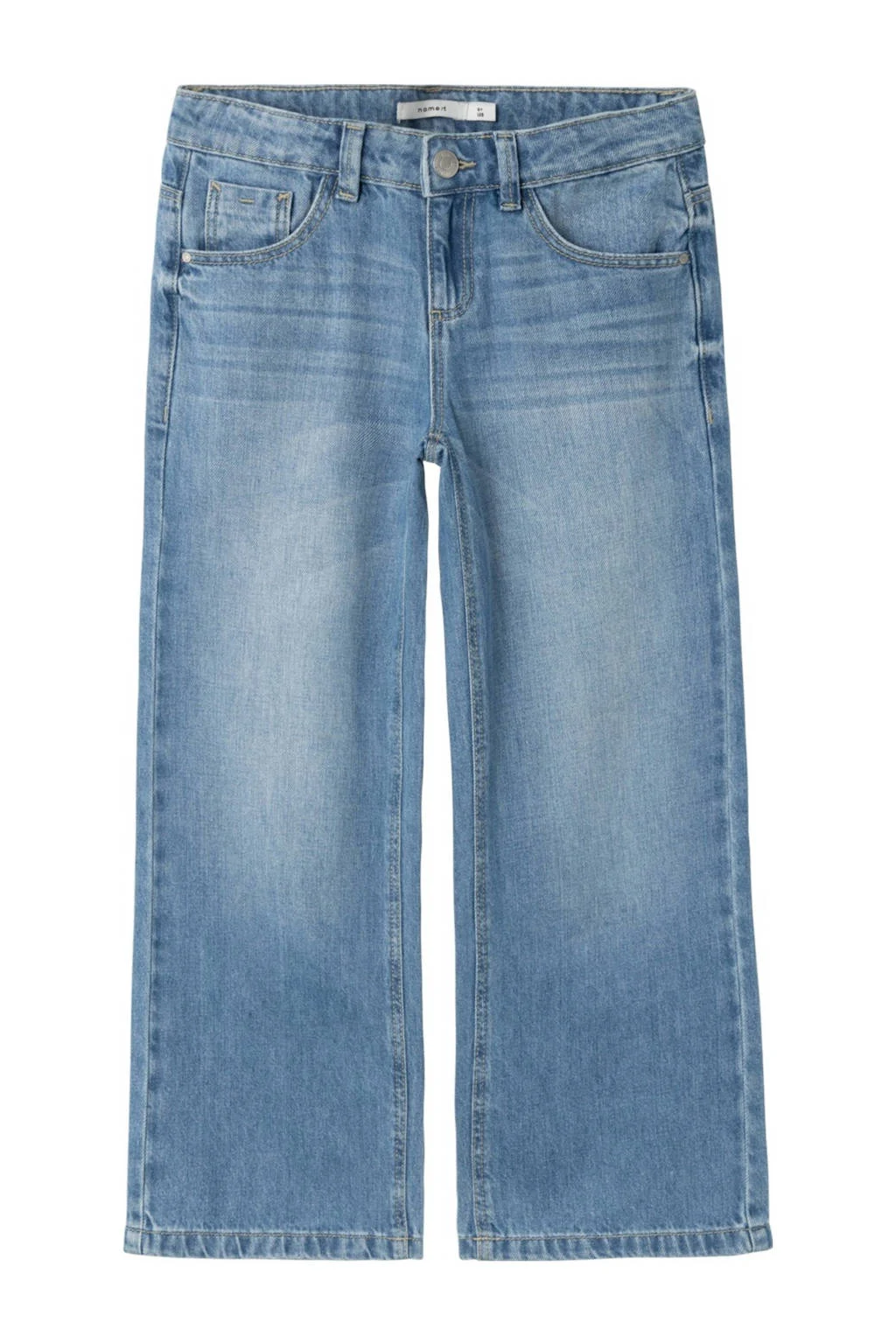 NAME IT wide leg jeans NKFROSE medium blue denim