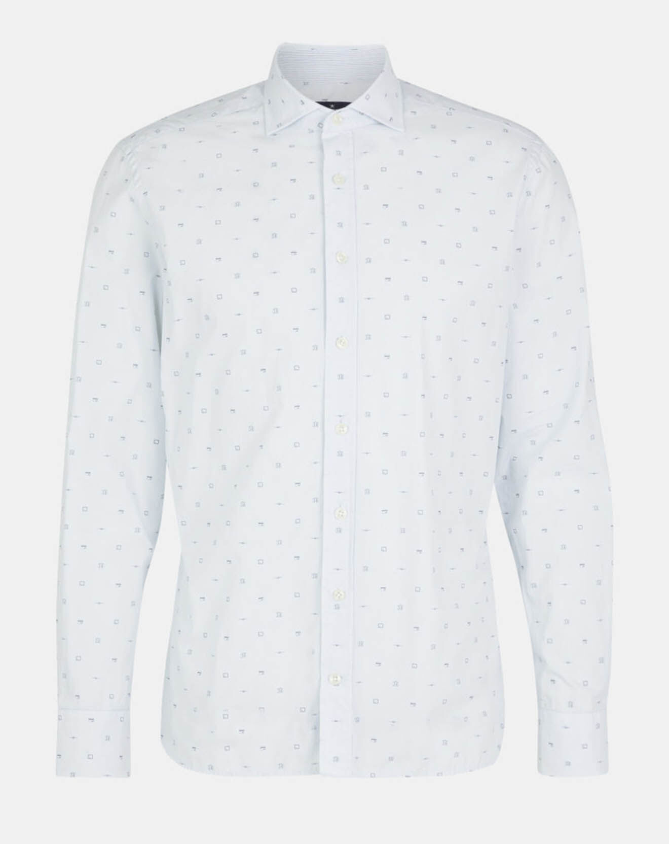 Hackett London Chemise Slim Fit Mix Travel imprimée bleu clair