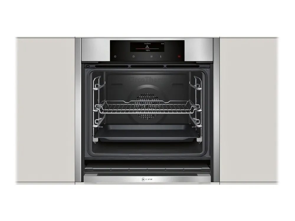 Neff N 90 B56CT64N0 - Ovn - til indbygning - niche - bredde: 56 cm - dybde: 55 cm - højde: 58.5 cm - med selv-rengøring - Klasse A - rustfrit stål