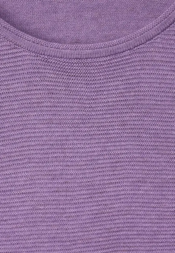 Struktur Pullover - Heather sporty lilac melange