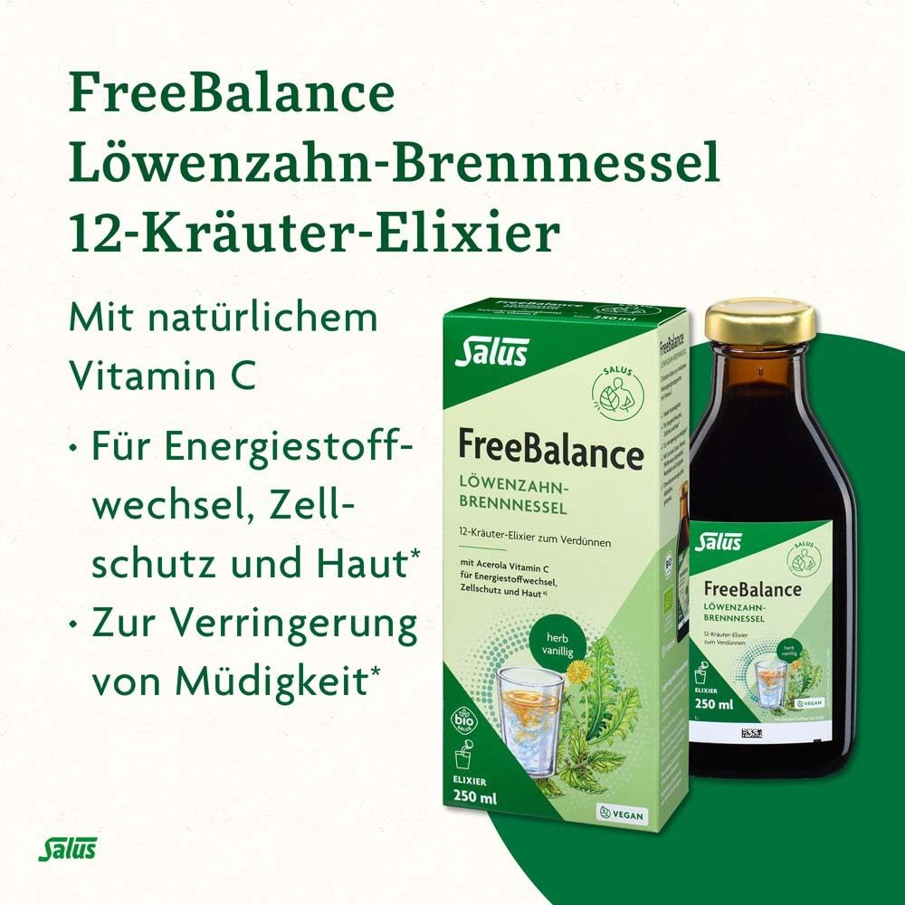 Salus® FREEBALANCE Löwenzahn-Brennnessel Elixier Bio