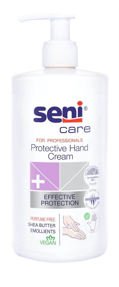 Seni Care Handschutzcreme<br>500 ml, Flasche, Creme, für Pflegeprofis