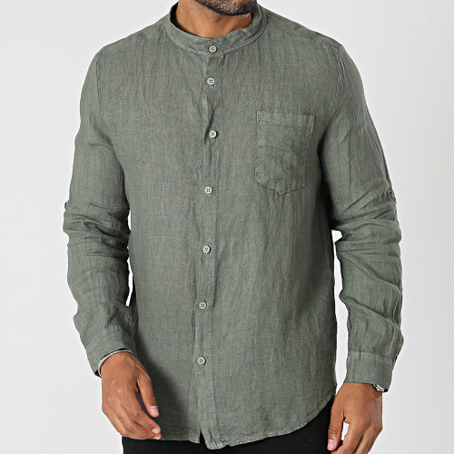 Chemise Manches Longues Vert Kaki