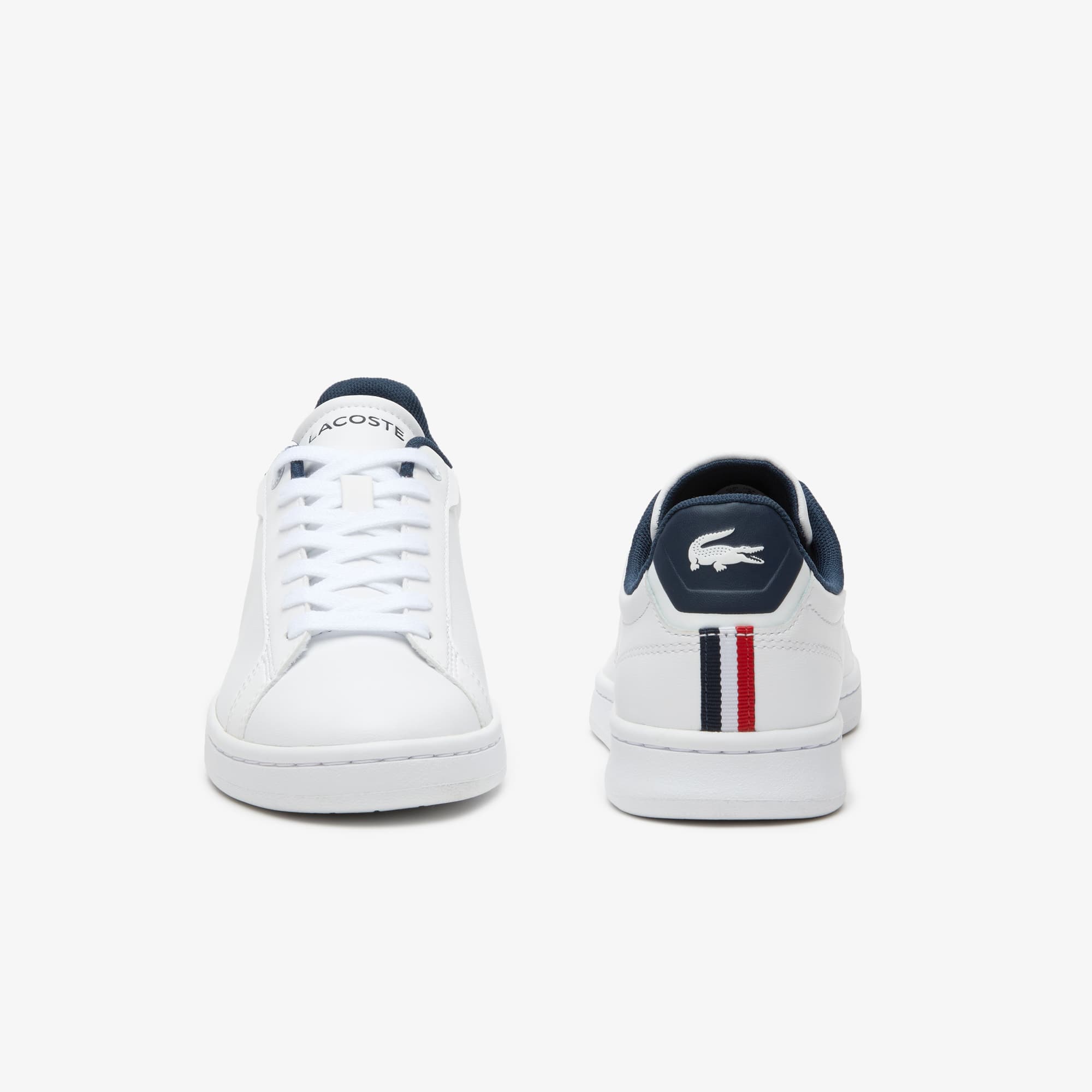 Sneakers Carnaby Pro femme Lacoste en cuir tricolores Sneakers - Blanc - Lacoste - Femme